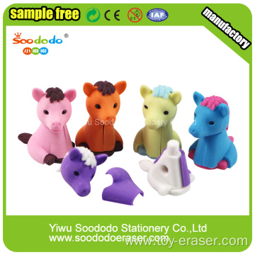 Color Horse 3D Eraser To School,Toys and Promotional Gift